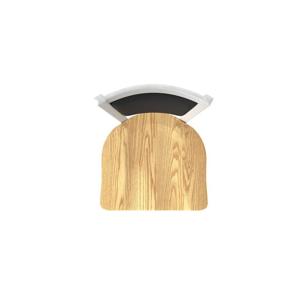 Swivel Counter Stool with Anodized Nickel Finish and Natural Oak Seat