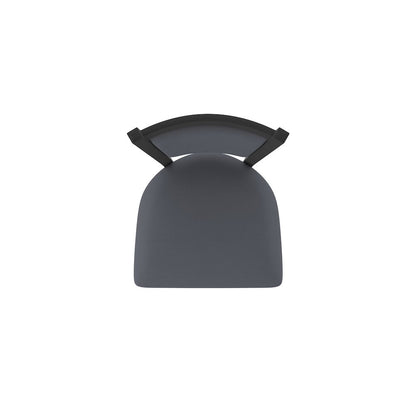 Swivel Counter Stool with Black Wrinkle Finish and Canter Storm Seat and Back