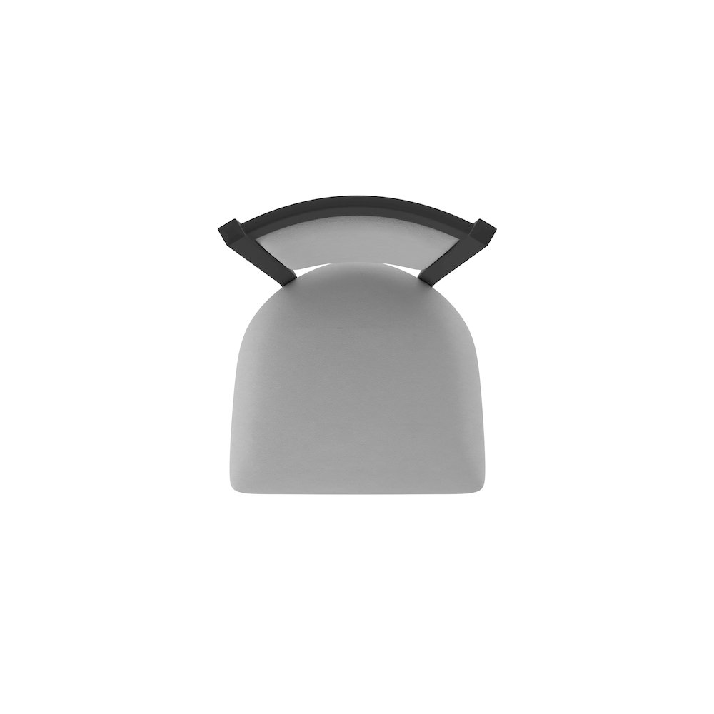Swivel Counter Stool with Black Wrinkle Finish and Canter Folkstone Grey Seat
