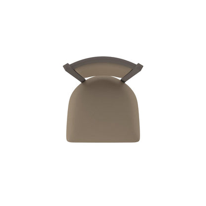Swivel Counter Stool with Bronze Finish and Canter Earth Seat and Back