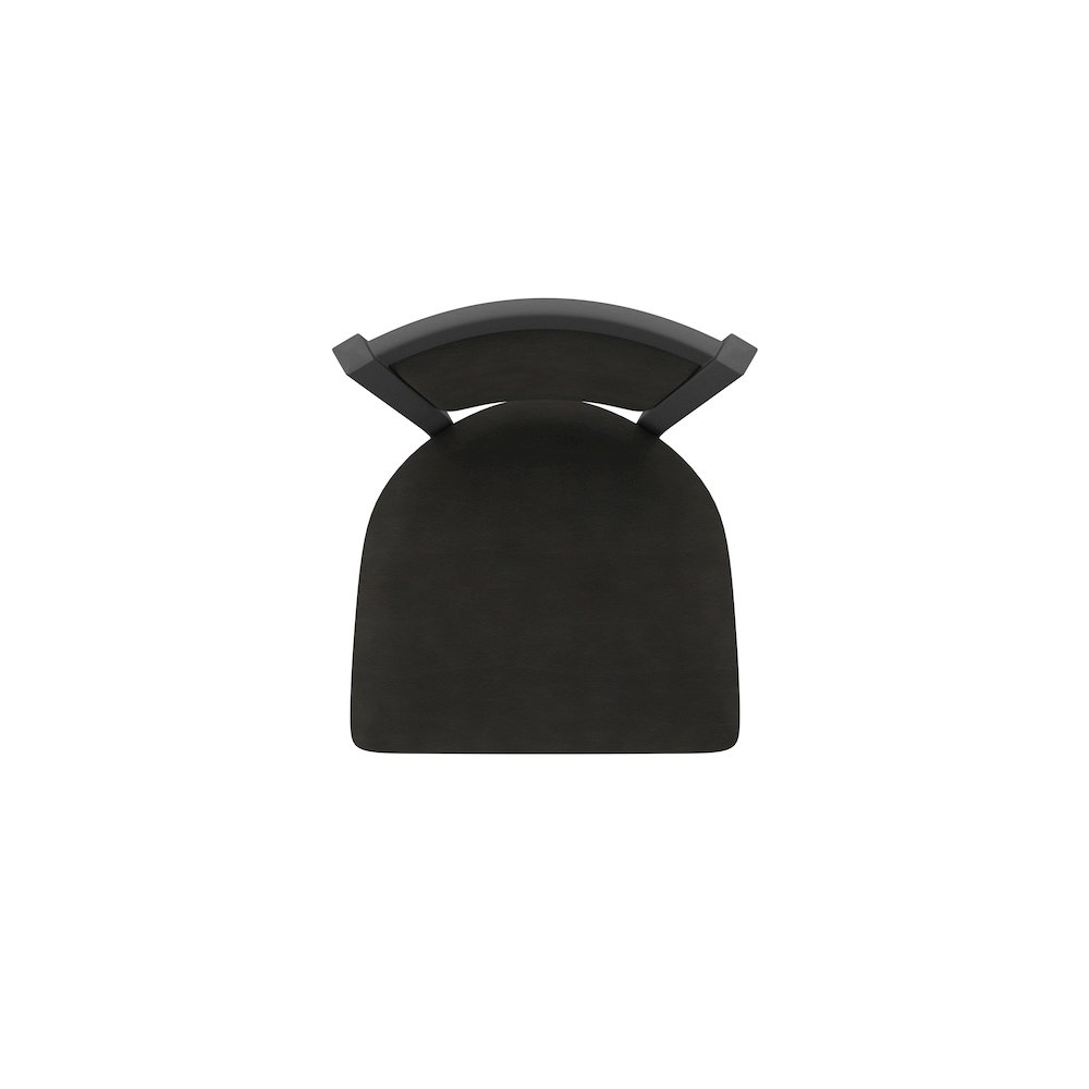 Swivel Counter Stool with Pewter Finish and Canter Espresso Seat and Back