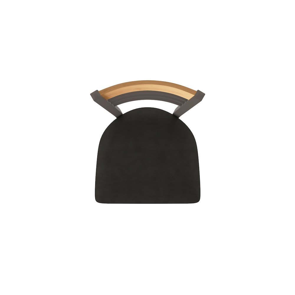 25" Swivel Counter Stool, Bronze Finish, Medium Back, Canter Espresso Seat