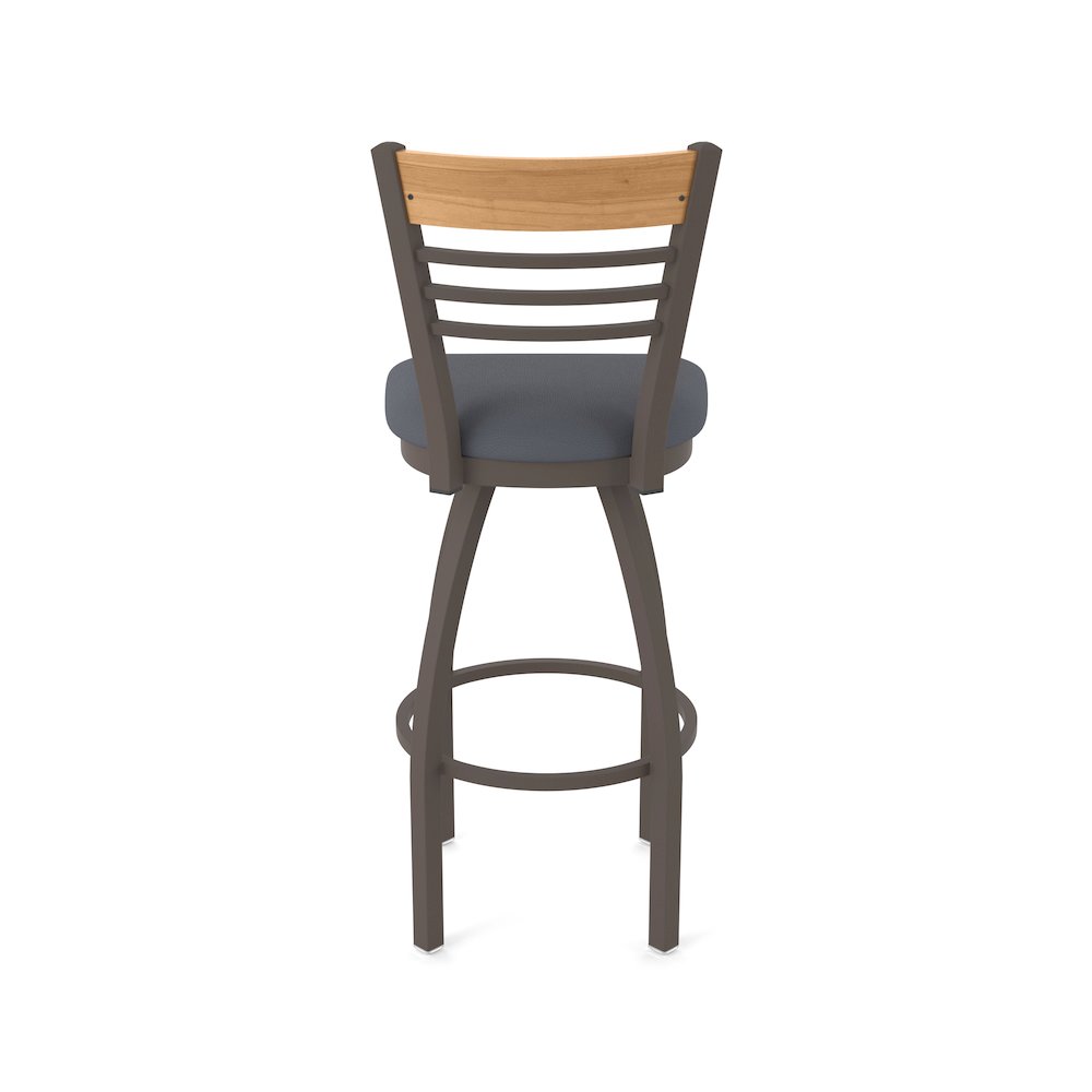 25" Swivel Counter Stool, Bronze Finish, Medium Back, Canter Storm Seat