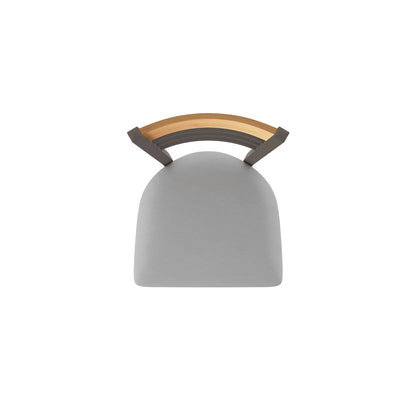 25" Swivel Counter Stool, Bronze Finish, Medium Back, Canter Folkstone Grey Seat