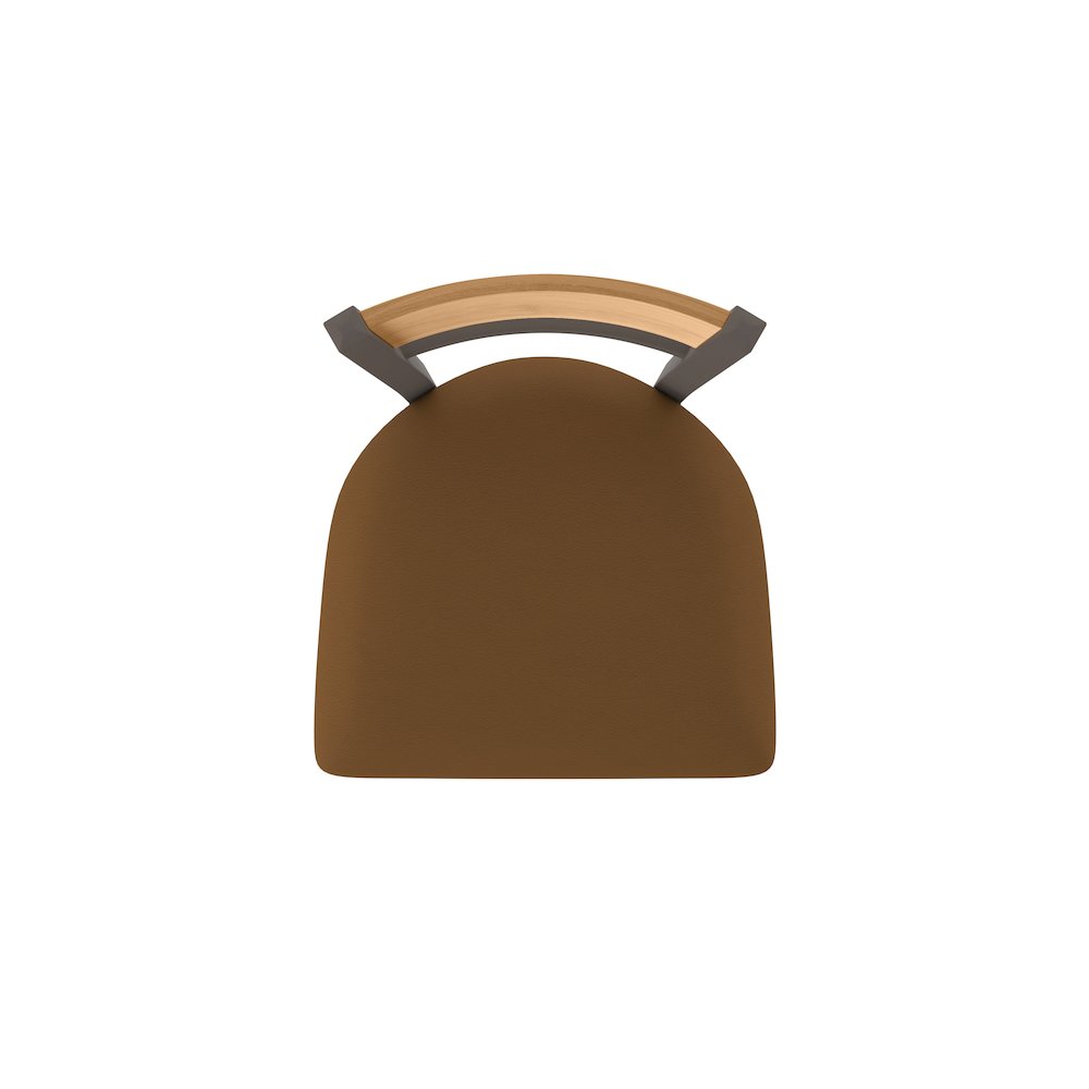 25" Swivel Counter Stool, Bronze Finish, Medium Back, Canter Thatch Seat