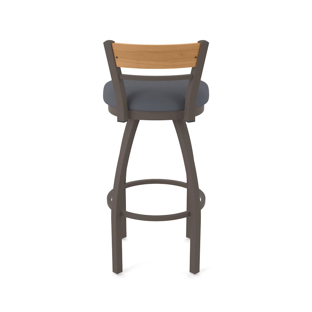 25" Swivel Counter Stool, Bronze Finish, Medium Back, Canter Storm Seat