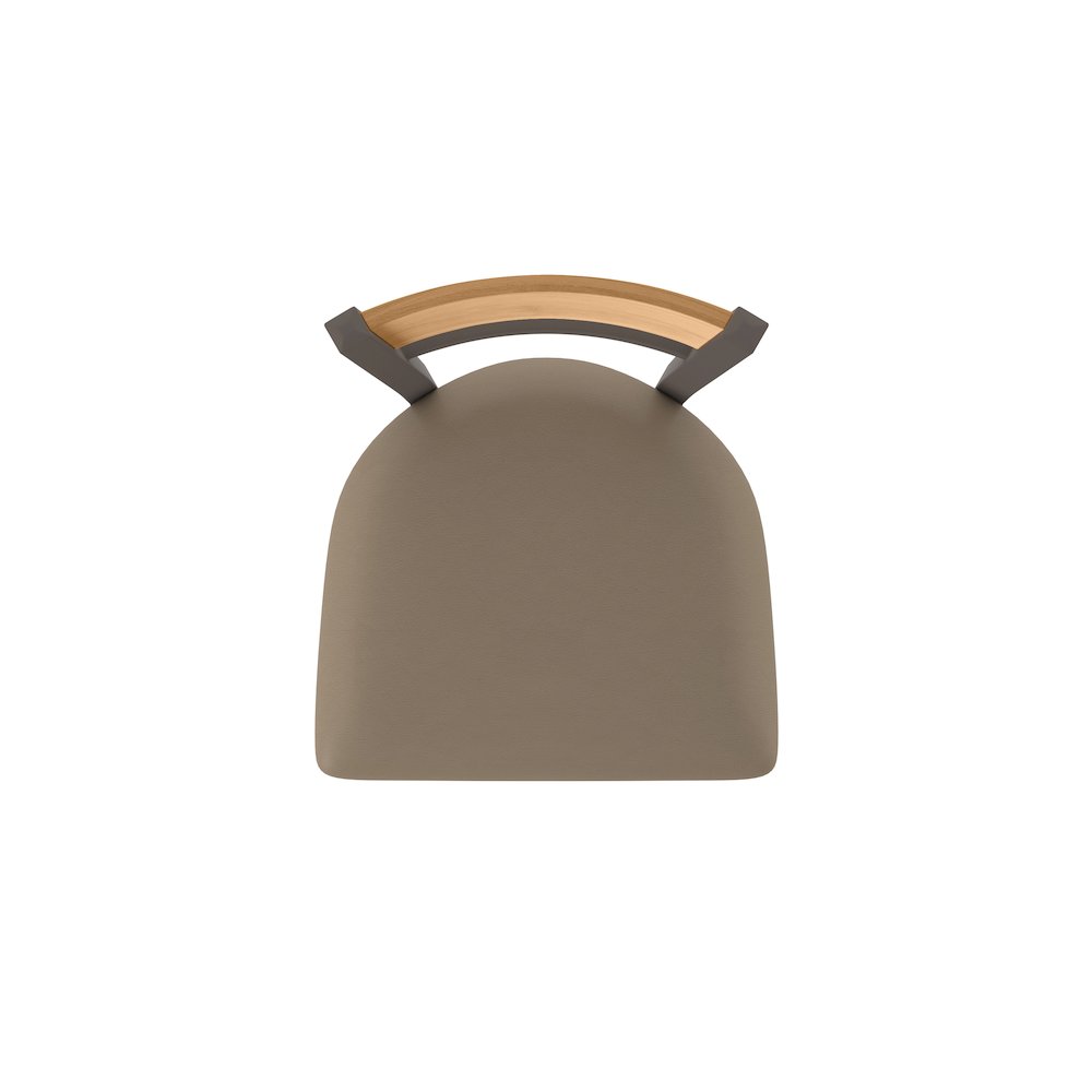 25" Swivel Counter Stool, Bronze Finish, Medium Back, Canter Earth Seat