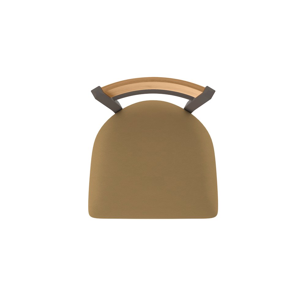 25" Swivel Counter Stool, Bronze Finish, Medium Back, Canter Saddle Seat