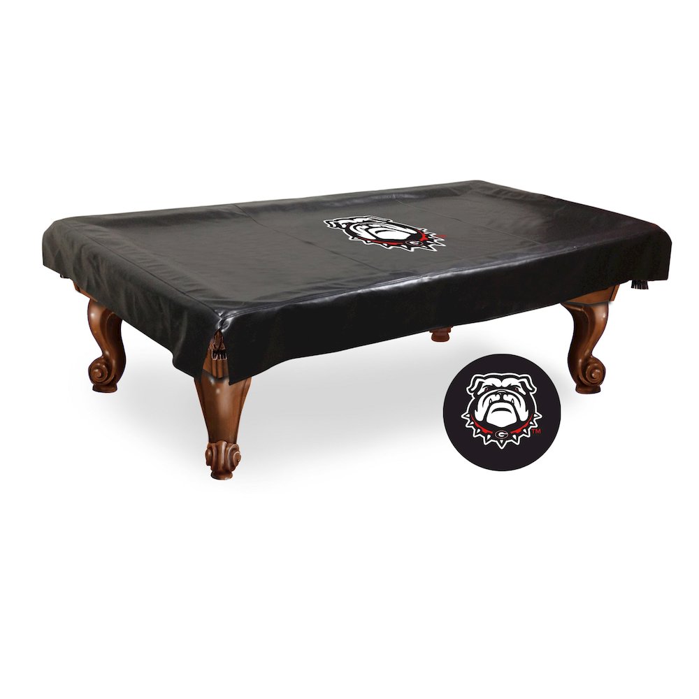 Georgia "Bulldog" Billiard Table Cover