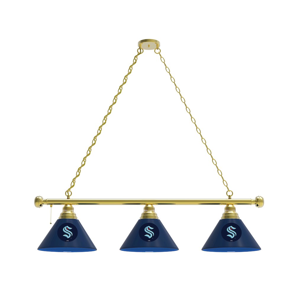 Seattle Kraken 3 Shade Billiard Light BL3BRSeaKrk