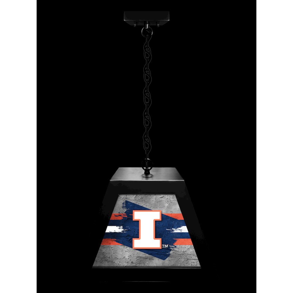 University of Illinois Pendant Box Light