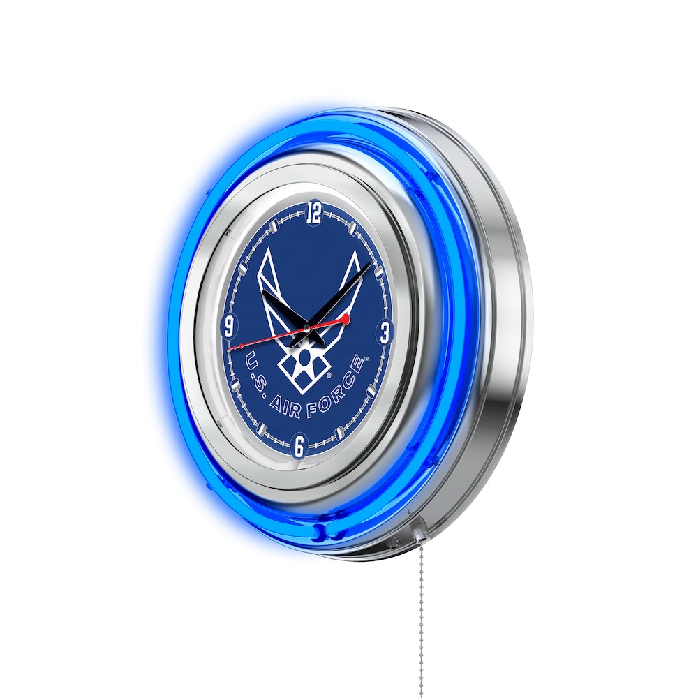 U.S. Air Force Neon Clock