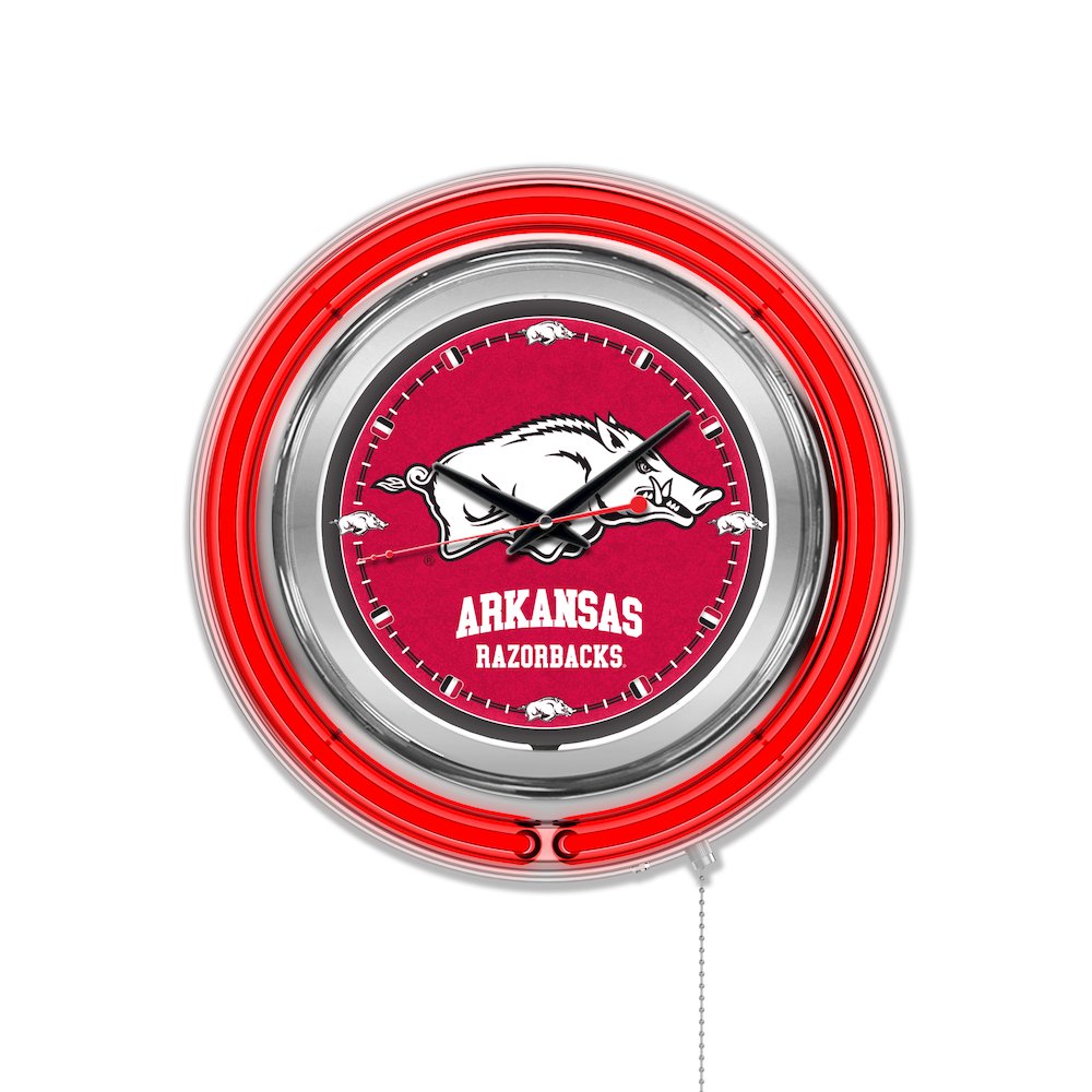 Arkansas Neon Clock
