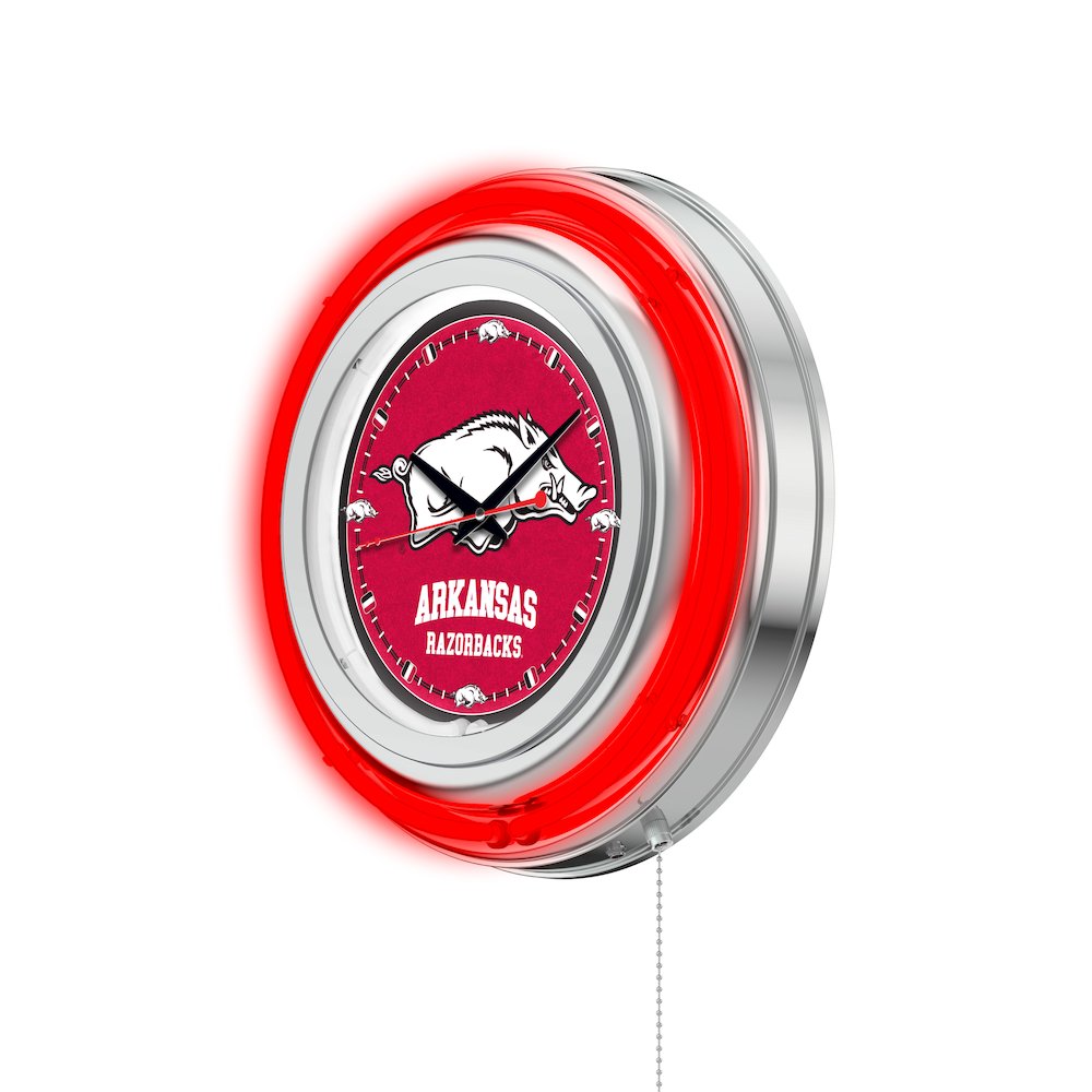 Arkansas Neon Clock