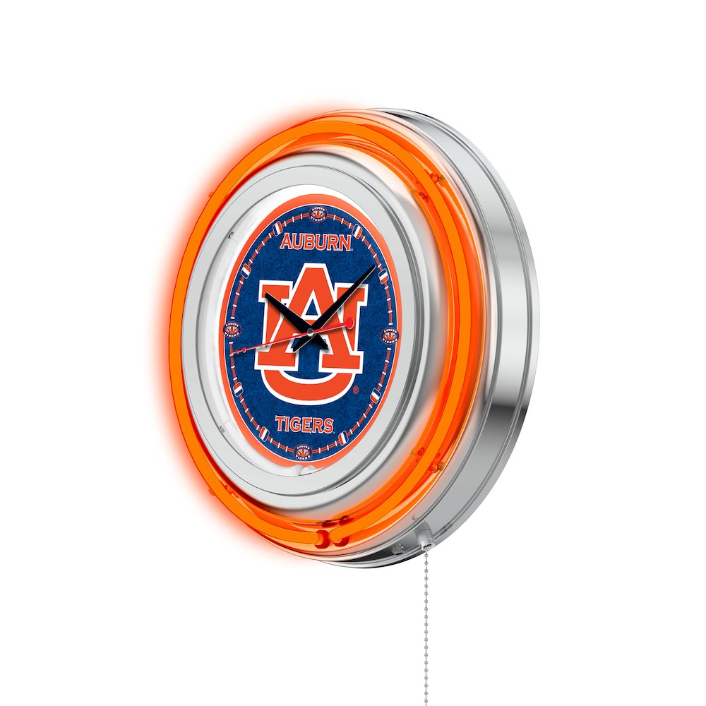 Auburn Neon Clock