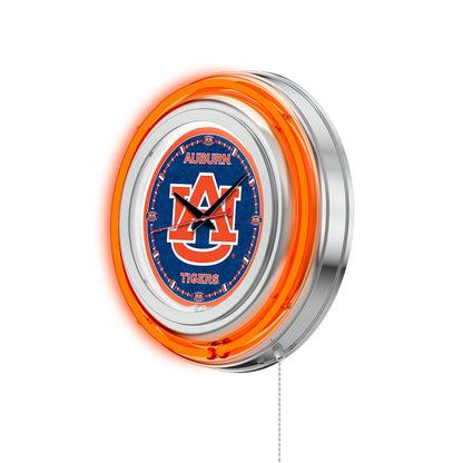 Auburn Neon Clock