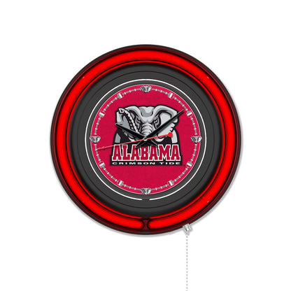 University of Alabama (Elephant)  15" Double Neon Wall Clock