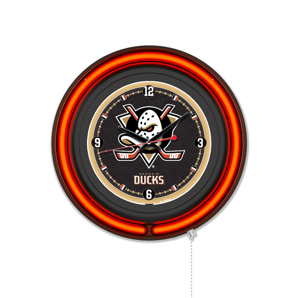 Anaheim Ducks 15" Double Neon Wall Clock