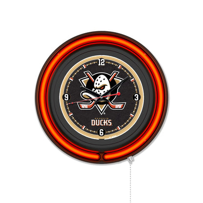 Anaheim Ducks 15" Double Neon Wall Clock