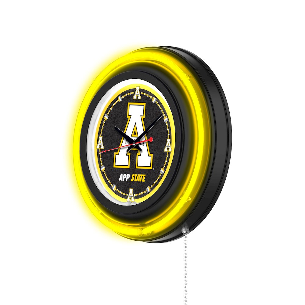 Appalachian State University 15" Double Neon Wall Clock