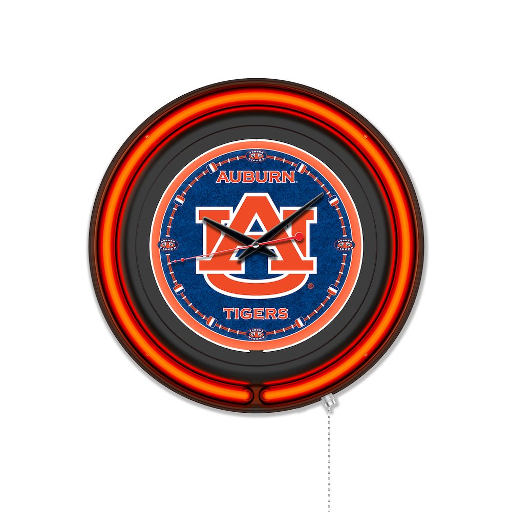 Auburn University 15" Double Neon Wall Clock