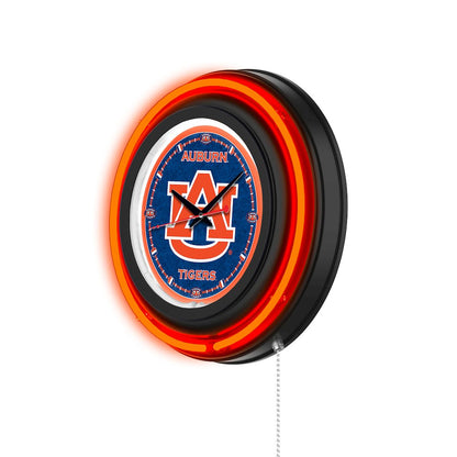 Auburn University 15" Double Neon Wall Clock