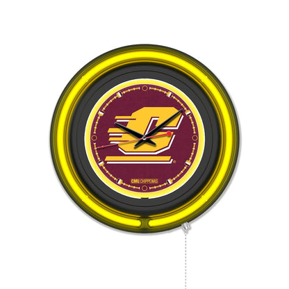 Central Michigan University 15" Double Neon Wall Clock