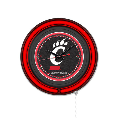 University of Cincinnati 15" Double Neon Wall Clock