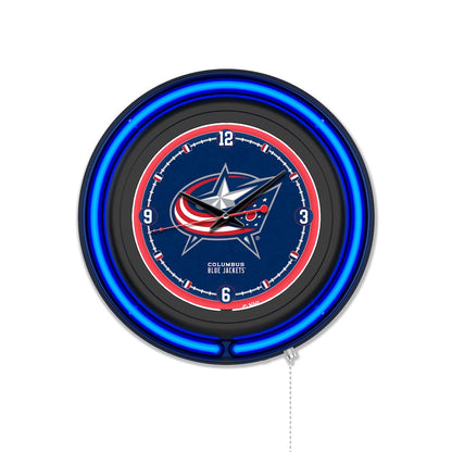 Columbus Blue Jackets 15" Double Neon Wall Clock
