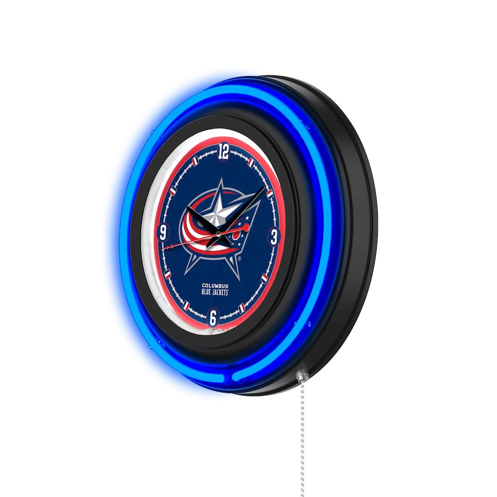 Columbus Blue Jackets 15" Double Neon Wall Clock