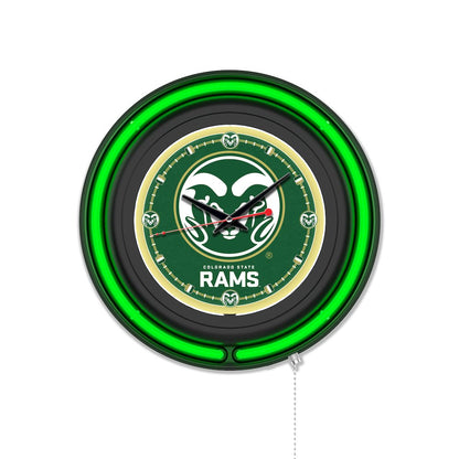 Colorado State University 15" Double Neon Wall Clock