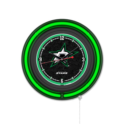 Dallas Stars 15" Double Neon Wall Clock