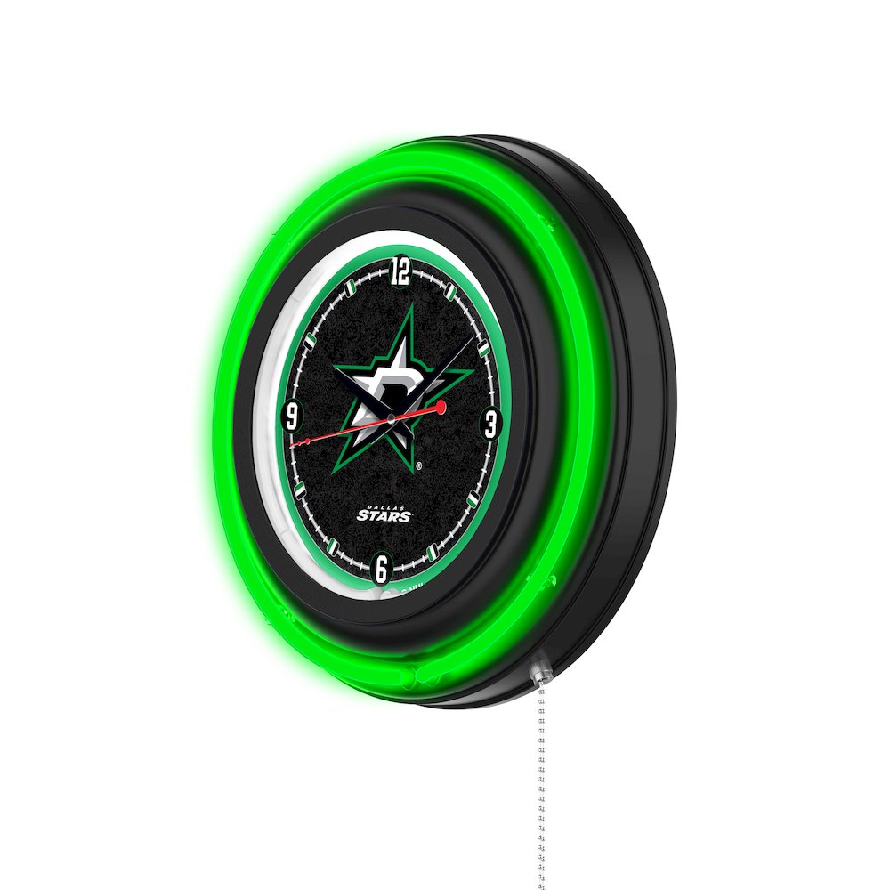 Dallas Stars 15" Double Neon Wall Clock