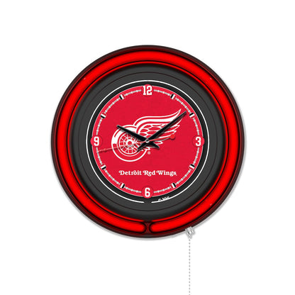 Detroit Red Wings 15" Double Neon Wall Clock