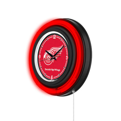Detroit Red Wings 15" Double Neon Wall Clock