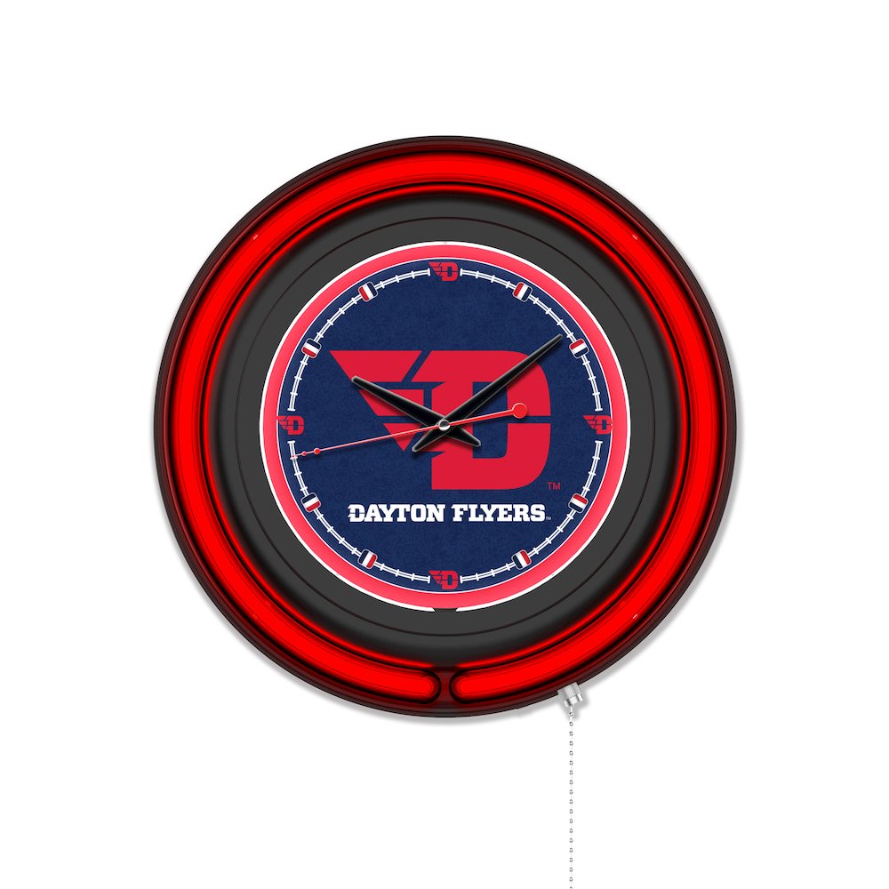 University of Dayton 15" Double Neon Wall Clock