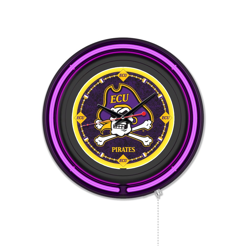 East Carolina University 15" Double Neon Wall Clock