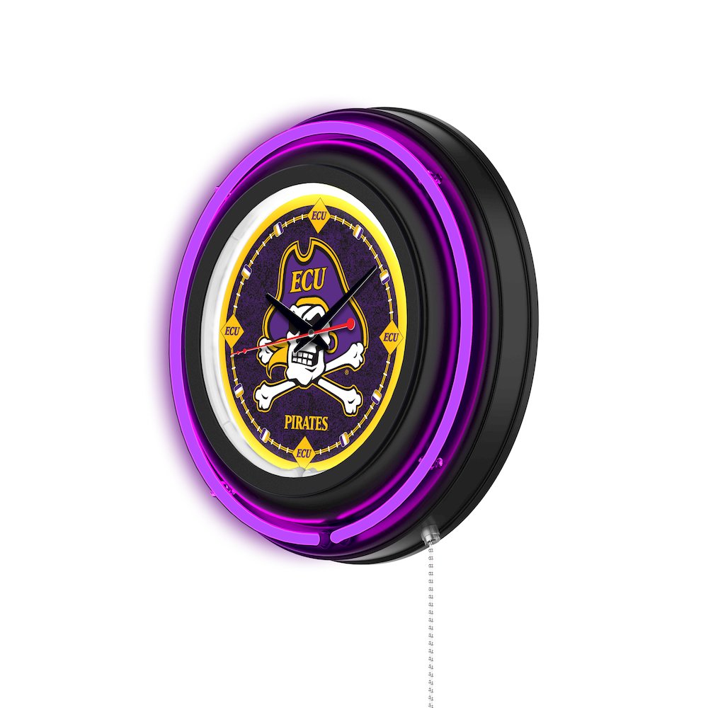 East Carolina University 15" Double Neon Wall Clock