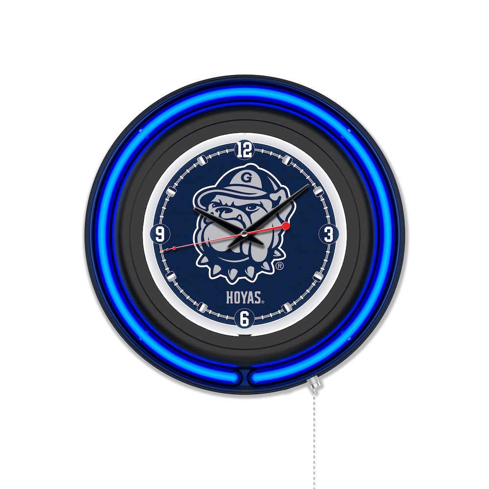Georgetown University 15" Double Neon Wall Clock