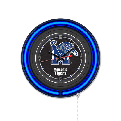 University of Memphis 15" Double Neon Wall Clock