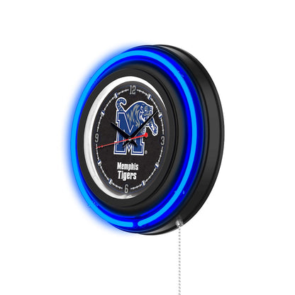 University of Memphis 15" Double Neon Wall Clock