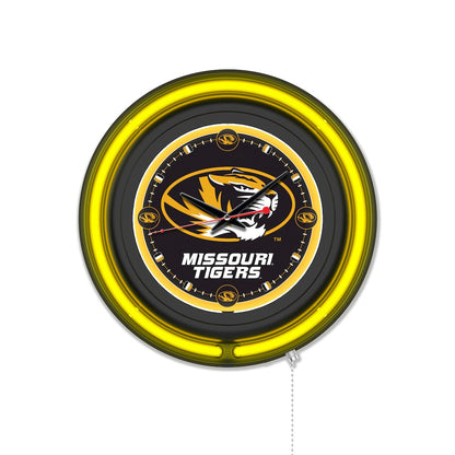 University of Missouri 15" Double Neon Wall Clock
