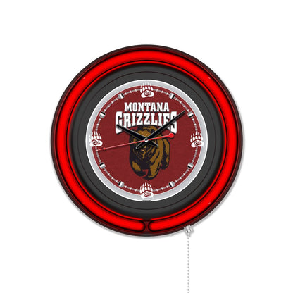 University of Montana 15" Double Neon Wall Clock
