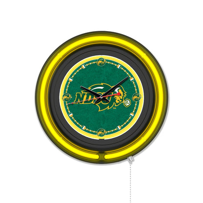 North Dakota State University 15" Double Neon Wall Clock