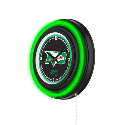 University of North Dakota 15" Double Neon Wall Clock