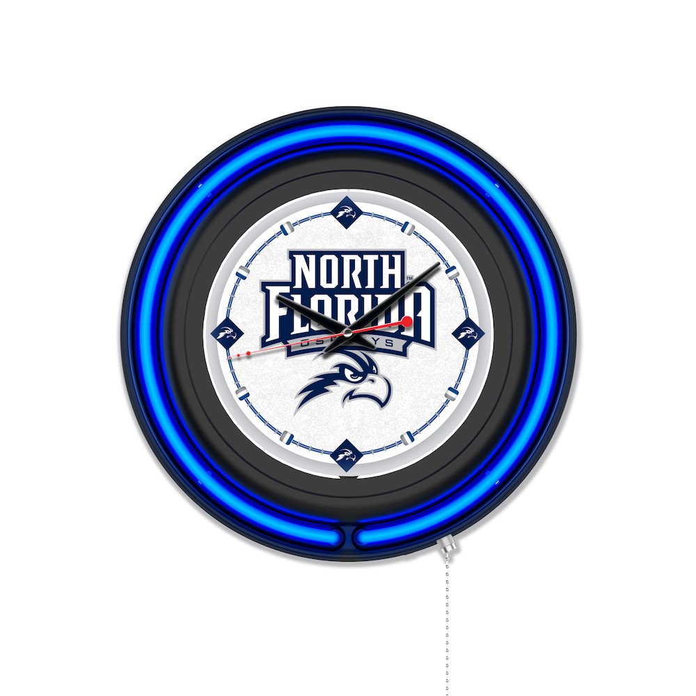 University of North Florida 15" Double Neon Wall Clock