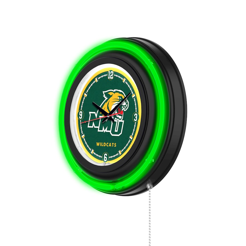 Northern Michigan University 15" Double Neon Wall Clock