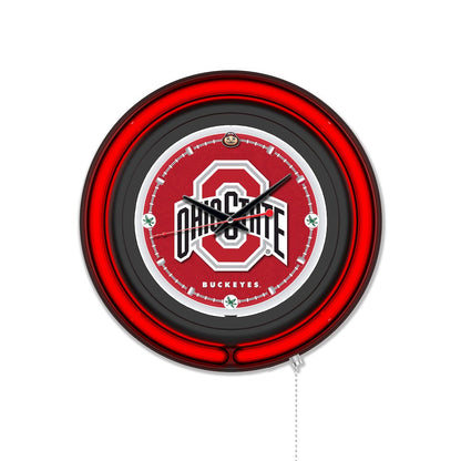 Ohio State University 15" Double Neon Wall Clock