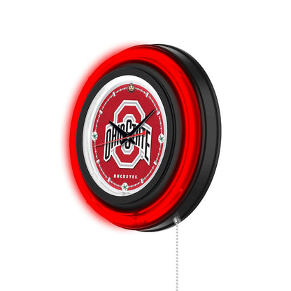 Ohio State University 15" Double Neon Wall Clock