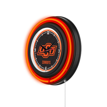 Oklahoma State University 15" Double Neon Wall Clock